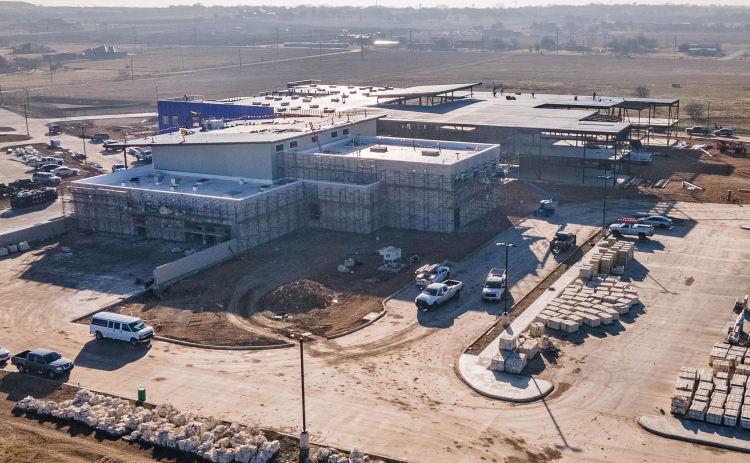 Jarrell ISD’s third elementary school, Double Creek, is under construction and will open in August. New elementaries will be needed by 2025 and 2027, demographers say.. (Courtesy  Jarrell ISD)