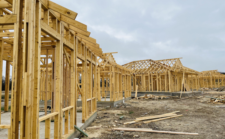 Future homes at Brookwood in Georgetown’s new residential facility, Grace Place, are under construction. (Courtesy BiG)