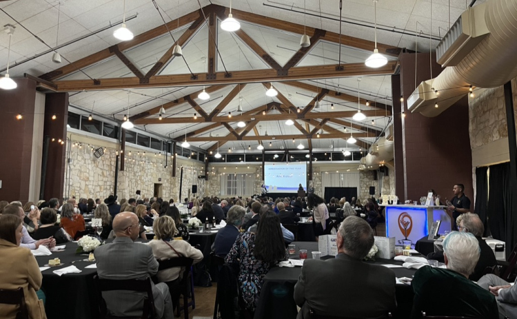 The annual Chamber banquet is held in the Georgetown Community Center, a location of many past celebrations for the group.
