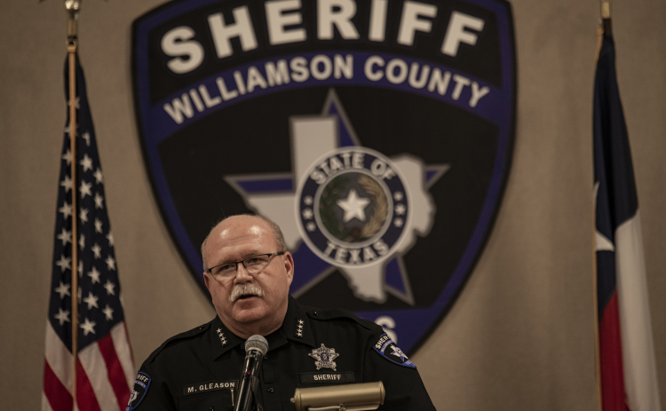 Sheriff Mike Gleason speaks at a drug awareness event in March.