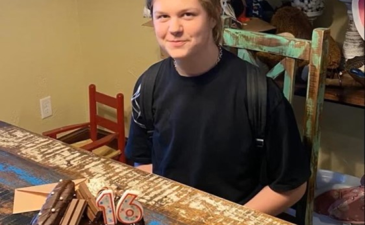 Layton Ivins at his 16th birthday September 19, 2022. Layton died of fentanyl poisoning in January 2023.