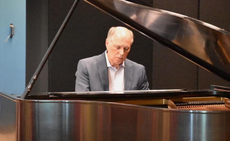 Rick Rowley performs during a Bach Fest event in 2022.