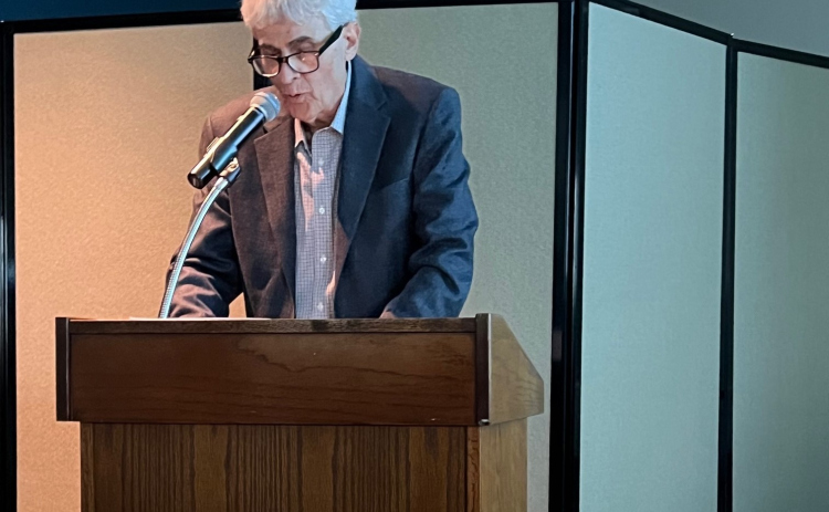 The April 23 Holocaust remembrance event featured Jack Fingerhut, a Sun City resident with personal ties to the Holocaust.
