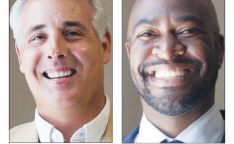 Georgetown mayoral candidates Josh Schroeder and Jonathan Dade