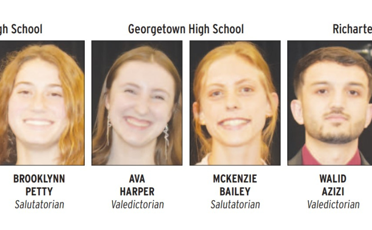 Georgetown ISD's class of 2023 valedictorians and salutatorians.