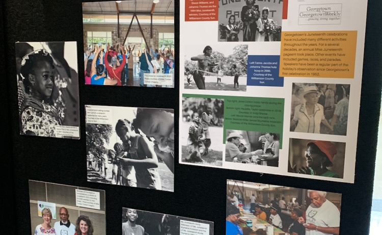 The display tells the story of the Black community in Georgetown. Photo by Kaitlyn Wilkes.