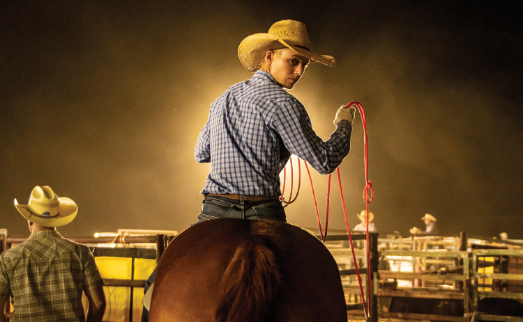 Ace Ashford of Lott, Texas, gets ready to compete in tie-down roping at  the 78th Annual Williamson County Sheriff's Posse Rodeo on Friday, June 24, 2022. Photo by Andy Sharp