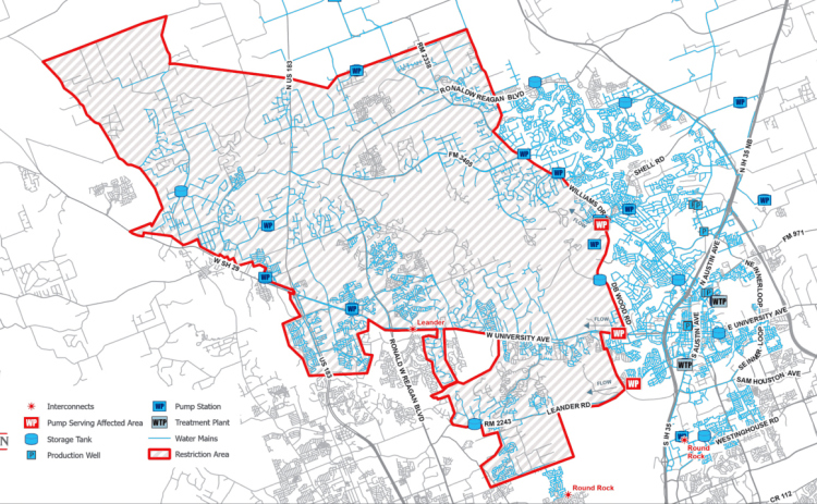 Stage 3 water restriction area.