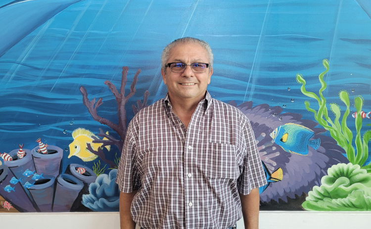 Diego Bullara is the owner of Sharks Burger. Photo by Nalani Nuylan.