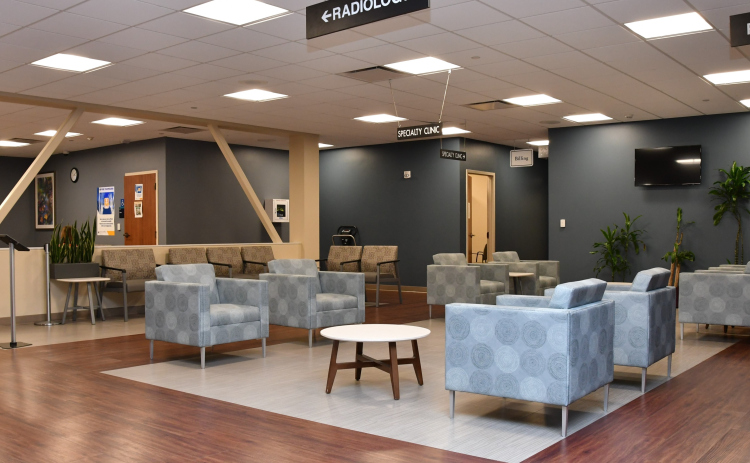 The waiting room for Baylor Scott & White provides access to multiple departments within the hospital. (Courtesy Baylor Scott & White)