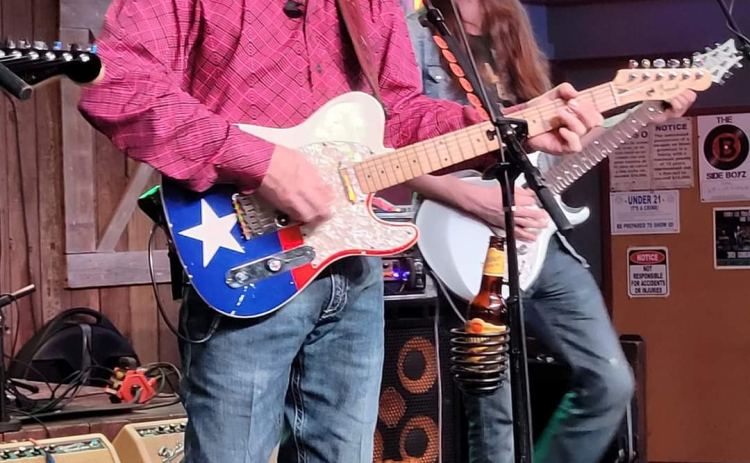 Craig and Hunter Howell play together on stage at the Cotton Club in Granger. (Photo courtesy Craig Howell)