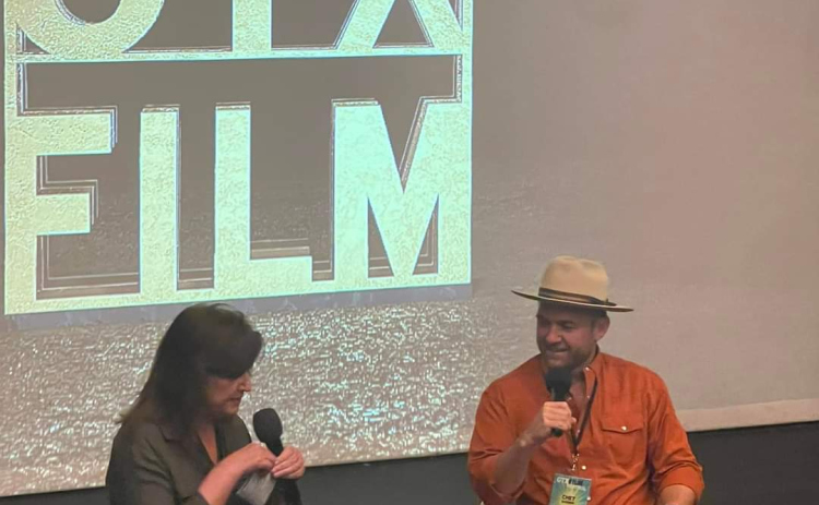 Chet Garner — director of documentary feature “Cowboy Bourbon: The Full Proof Tale of Garrison Brothers,” which won Best Texas Film at GTX Film Festival September 30 — participates in a Q&A.