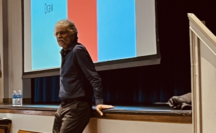 Former New York University faculty member Jim Spellos had Sun CIty residents spellbound with his recent presentation about artificial intelligence technology.