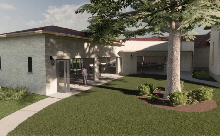 Improvements to the Garey House at Garey Park include enclosing the rental space to accommodate for weather. This will also increase the size of the venue to allow for larger events. (Rendering courtesy of the City of Georgetown)