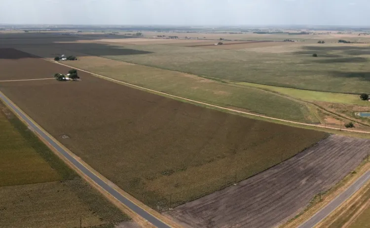 Land is the future home to the Hutto Megasite. Photo courtesy of Hutto Economic Development Corporation.
