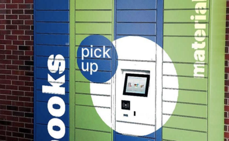 The photo shown to city council demonstrates what the new book locker would look like if the program moves forward. (Courtesy City of Georgetown)