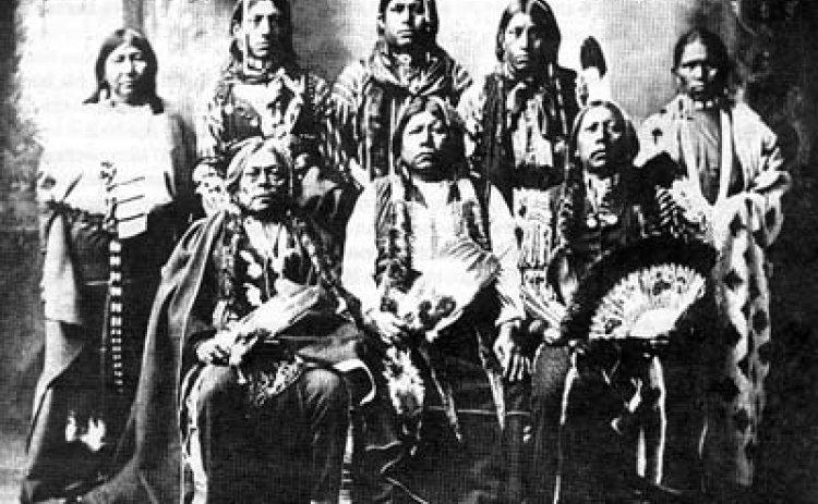 Tonkawa people in 1898