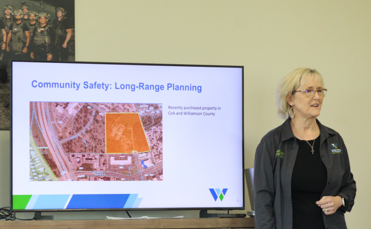 Commissioner Valerie Covey discusses future purposes of the 28-acre property the county purchased during this year’s budget process. The property costs $18 million. Photos by Nalani Nuylan.