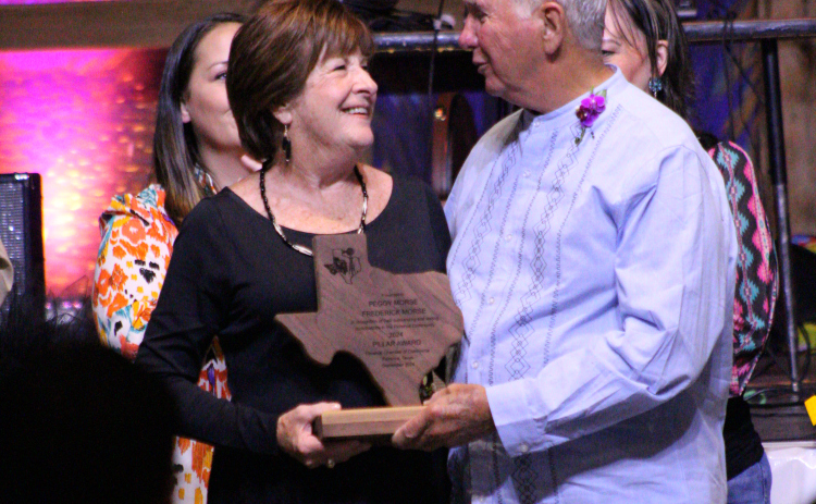 Peggy Morse, left, and her husband Frederick Morse, left, were awarded the Pillar of the Community Award at the 2024 Florence Chamber of Commerce Gala on Saturday, September 21.
