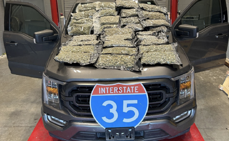 The marijuana seized by the Wilco Criminal Interdiction Unit. (Courtesy Williamson County Sheriff's Office)