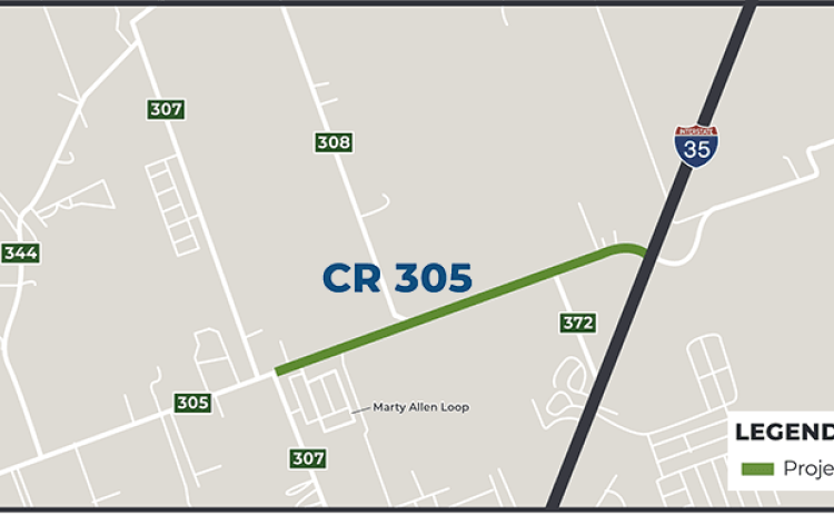 CR 305 bond project area.