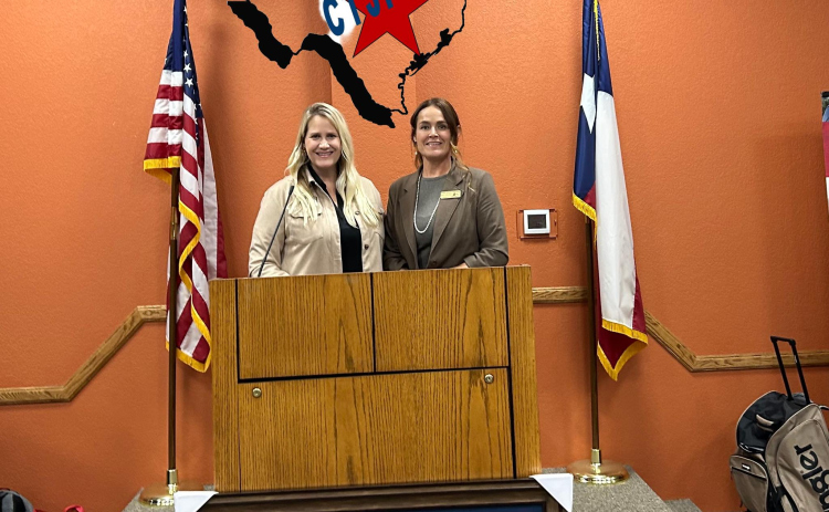 Justice of the Peace Judges Evelyn McLean, left, and Angela Williams, right, were elected into leadership for the Central Texas Justices of the Peace & Constables Association. Photo courtesy of Judge Angela Williams.