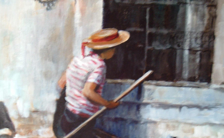 “Gondola 1” by Joy Schuhmacher is on display at Healing Arts Gallery.