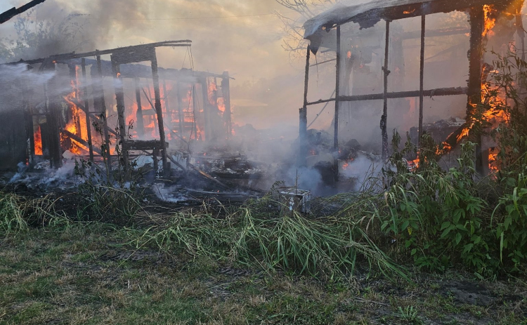 A vacant church in Bartlett was scorched due to arson, June 11. Photo courtesy of Bell County Fire Marshal’s Office.