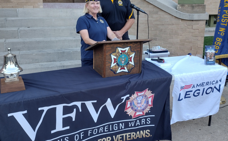 Army veterans B.J. MacMillan and Kevin Wilke were among featured speakers during the annual National POW/MIA Recognition ceremony, held September 19 outside the Williamson County Courthouse.