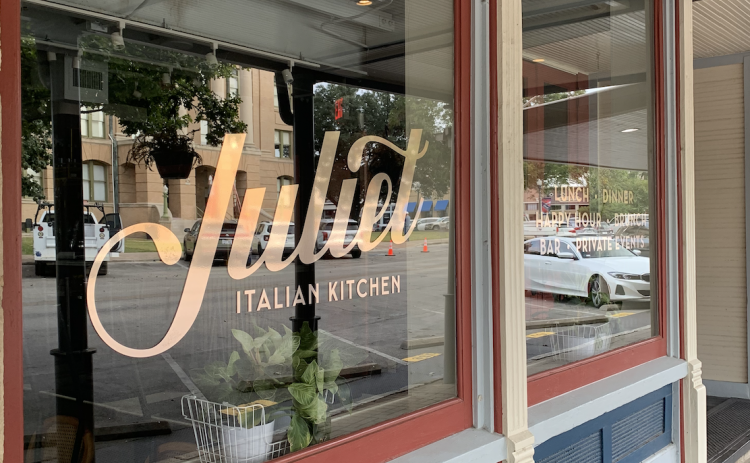 Juliet Italian Kitchen on the Square will reopen as Juliet Social, an event space with a downstairs cafe-style lunch menu. (Photo by Kaitlyn Wilkes)