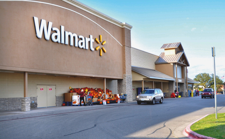 Georgetown’s Walmart is the closest major grocery story for many in Jarrell and northeast Williamson County. Jarrell’s future Walmart would start to serve those residents once built. Sun Archive.