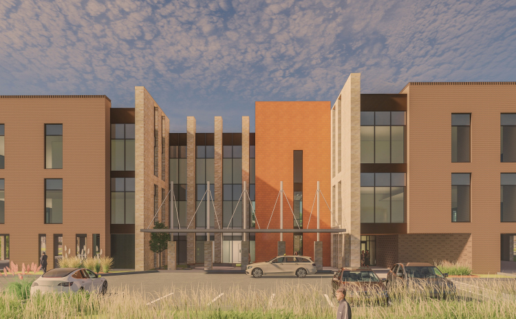 Ascalon, the new medical office for independent medical professionals broke ground in February 2026. Construction is estimated to finish by the end of the year with tenant fill-out taking place throughout 2027. (Rendering courtesy Lone Star PR & Marketing)