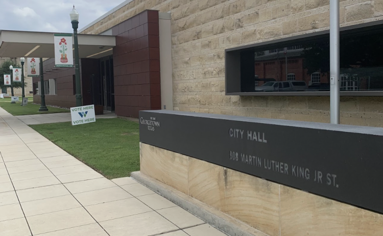 Georgetown City Hall is located at 808 Martin Luther Kind Jr. Street