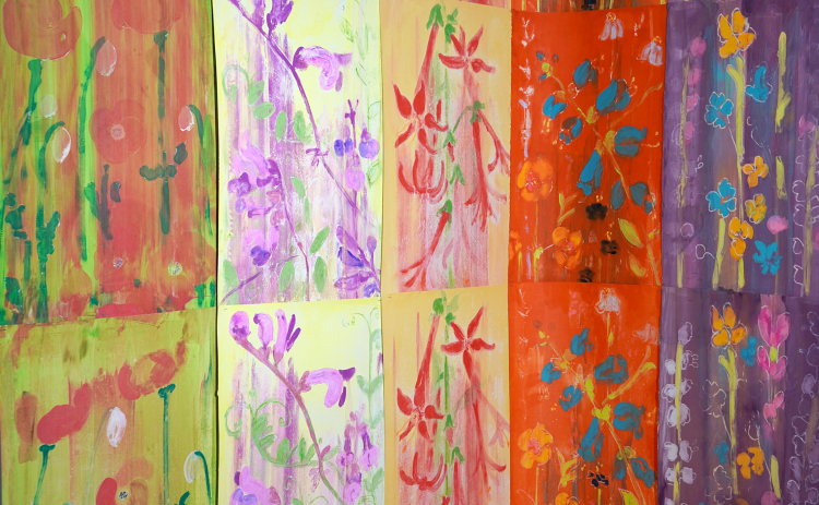 The “Impressions of Wildflowers” exhibit is at the Georgetown Art Center.