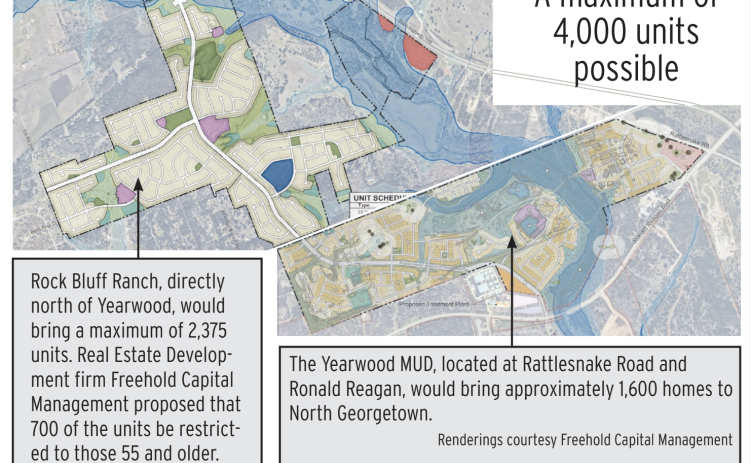 The land around the Rockbluff and Yearwood MUDs is being rezoned to accommodate for future housing in the area.