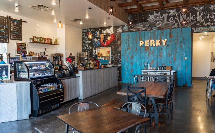 The Leander location of Perky Beans also features a cafe which has a full food service menu. The Georgetown location will have smaller bites instead.(Courtesy Perky Beans)