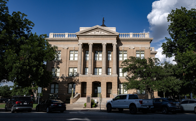 The Williamson County Courthouse, which opened in November 1911, is pictured from the Austin Avenue side of the Square on Tuesday, July 7. A final county meeting was held in the building that afternoon. Next week, official county business will move to the new Williamson County Administration building in south Georgetown. (Photos by Andy Sharp)