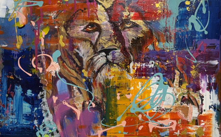 Artwork by Courtney Brewer, who was the “People’s Choice” Award winner at the Williamson County Art Guild Gallery for June.