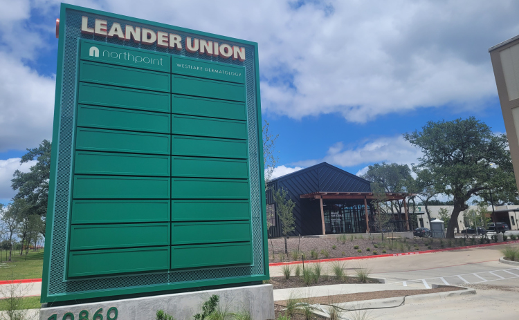 Located at 10860 East Crystal Falls Parkway in Leander, the Leander Union includes more than 65,000 square feet of retail and dining, with Westlake Dermatology as an anchor tenant.