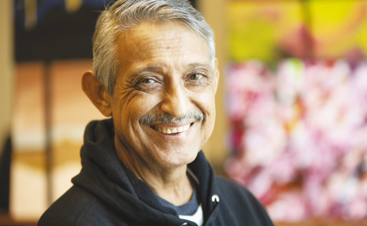 Artist Rubio Garza’s work will be on display at the Georgetown Public Library December 11-16. (Photo by Joyce May)